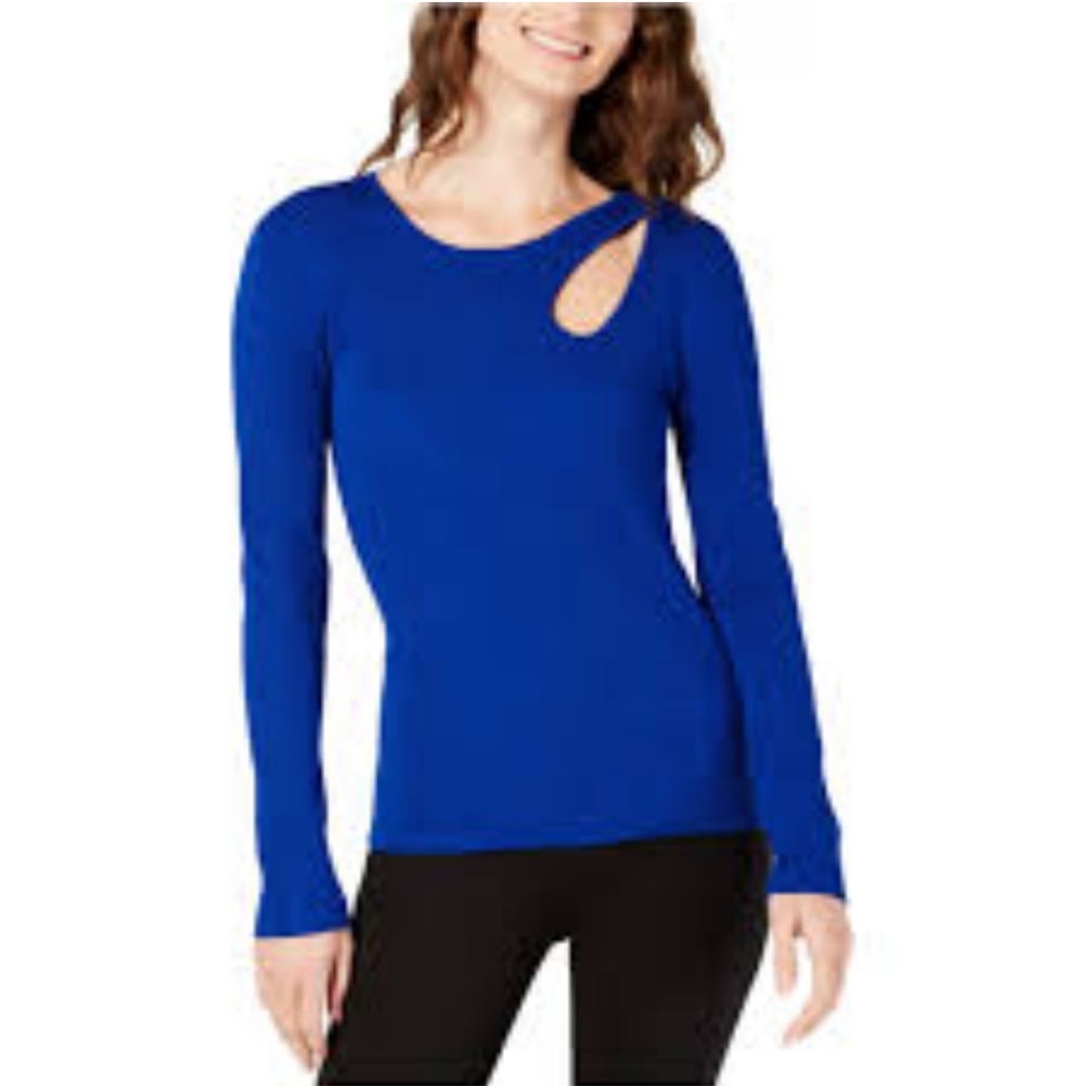 INC International Concepts Teardrop Cutout Sweater